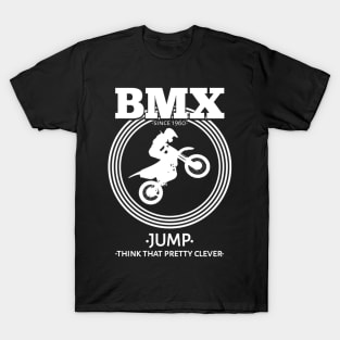 BMX Jump White T-Shirt